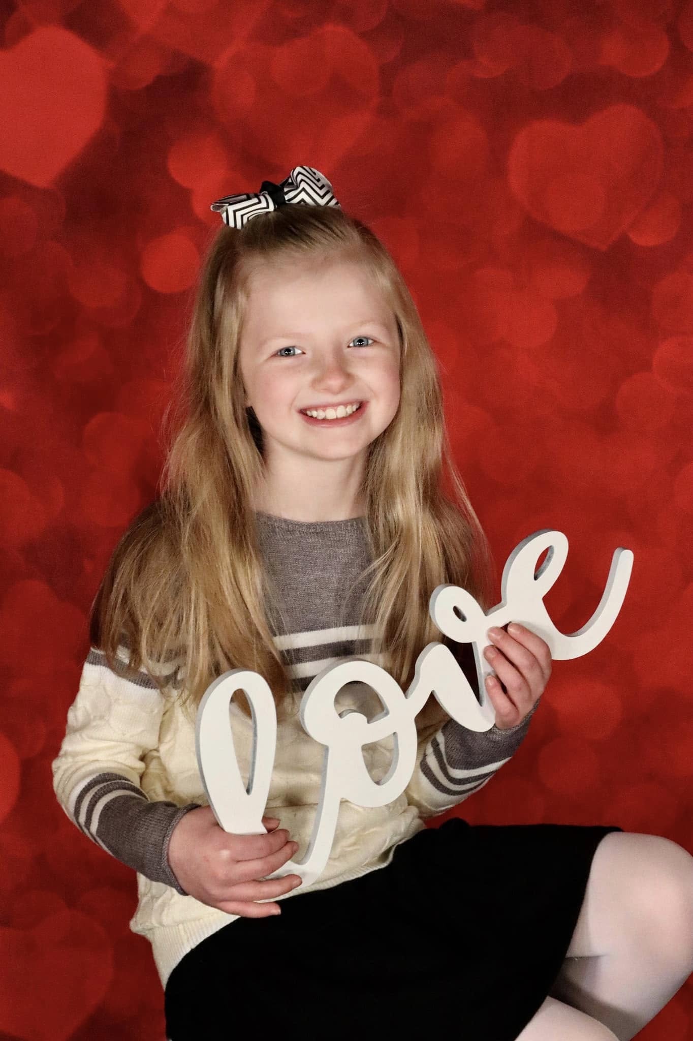 Bokeh Roter Liebes-Herz-Valentinstag-Hintergrund D1040