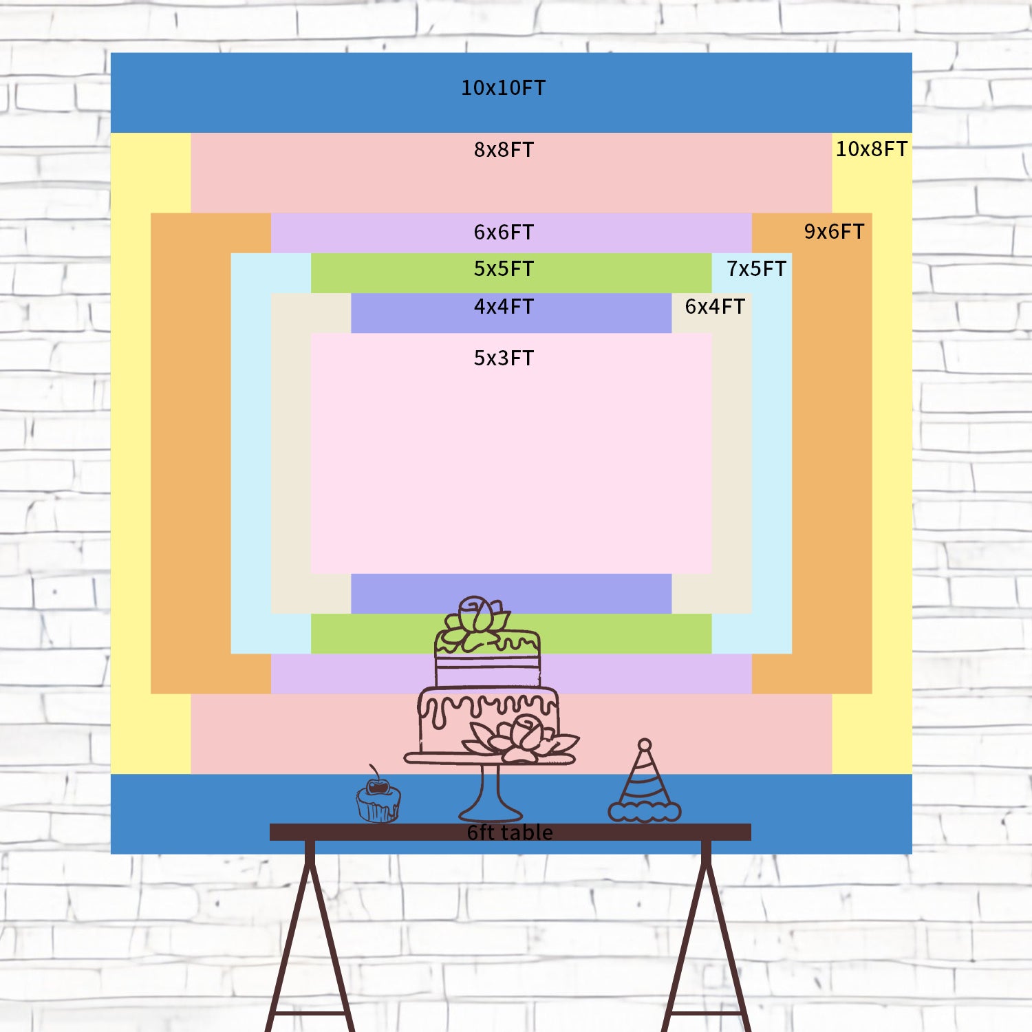 Baby Shower Fotohintergründe Gender Reveal Rose Gun Backdrop CSH2-190