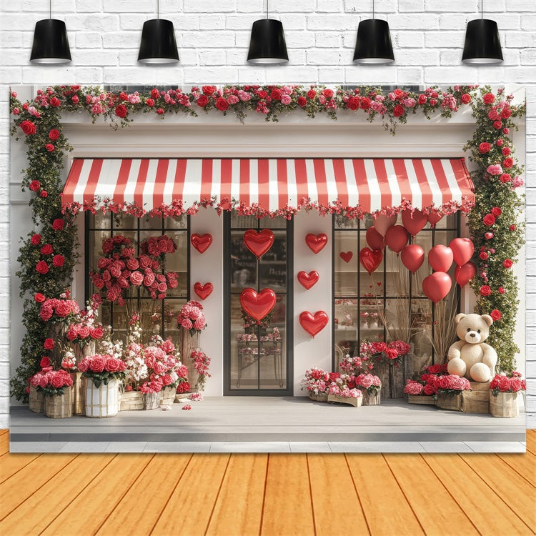 Valentine's Backdrop Rose Efeu Fenster Display Backdrop BRP1-166