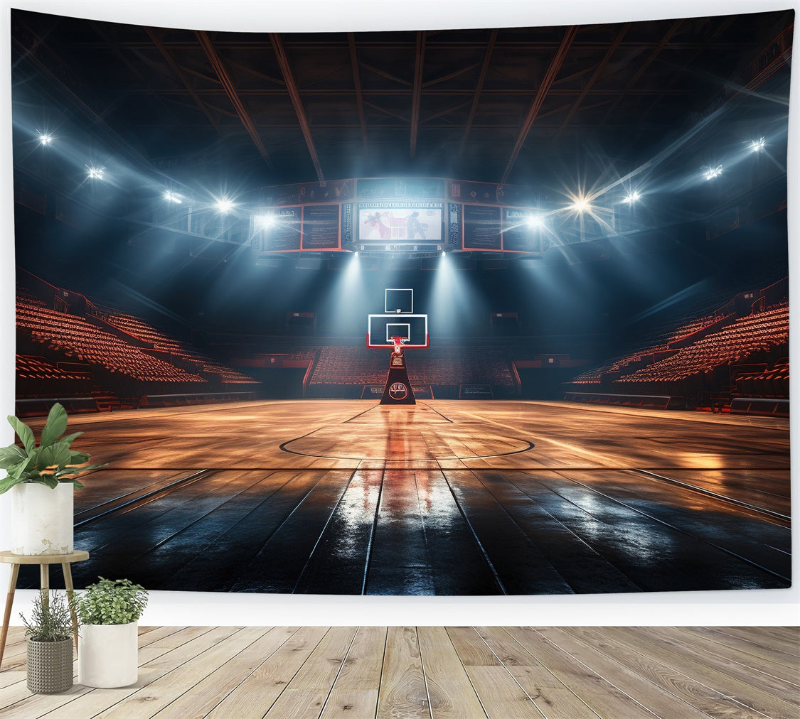 Basketball Fotografie Backdrops Holzplatz Indoor Backdrop BRP1-320