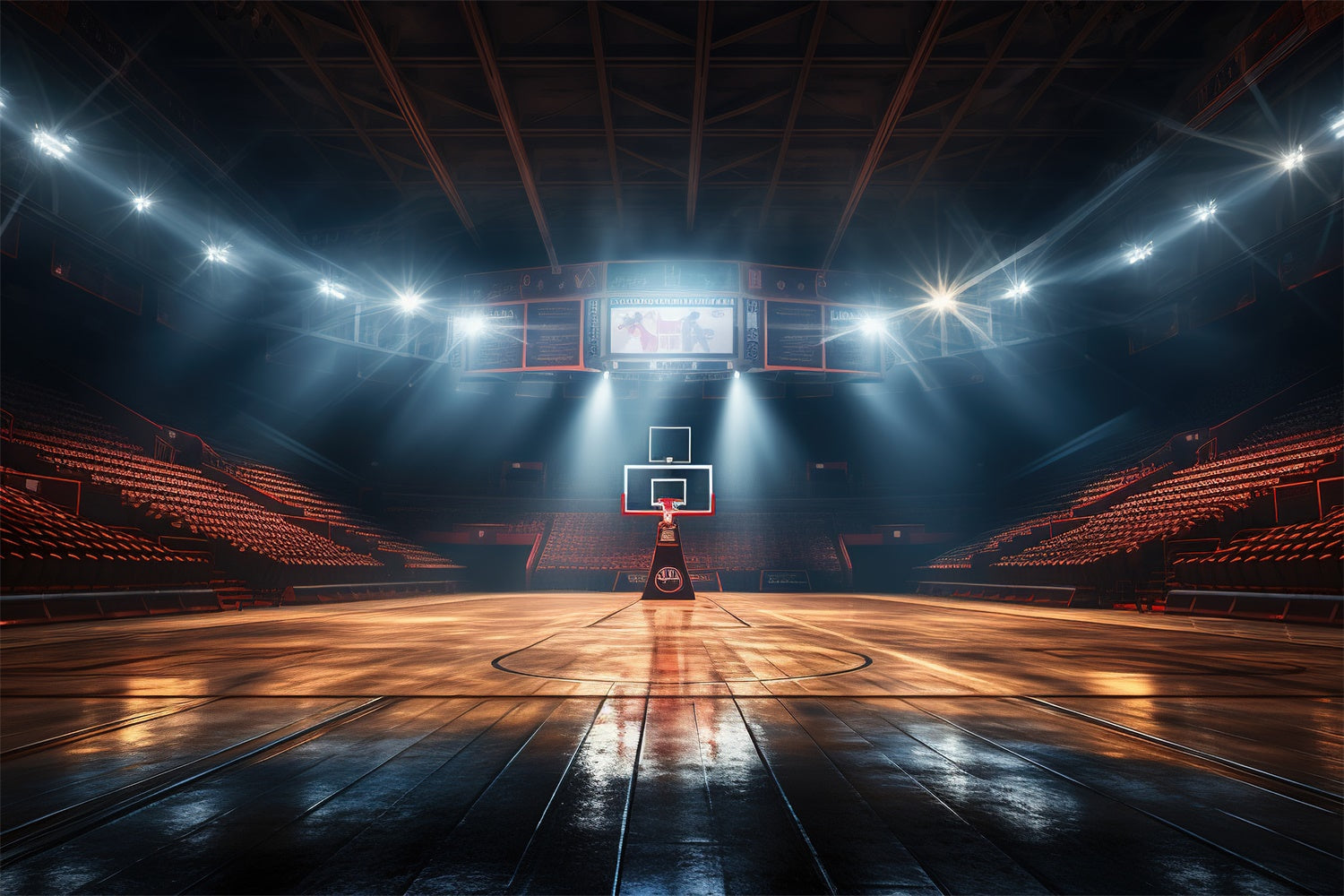 Basketball Fotografie Backdrops Holzplatz Indoor Backdrop BRP1-320