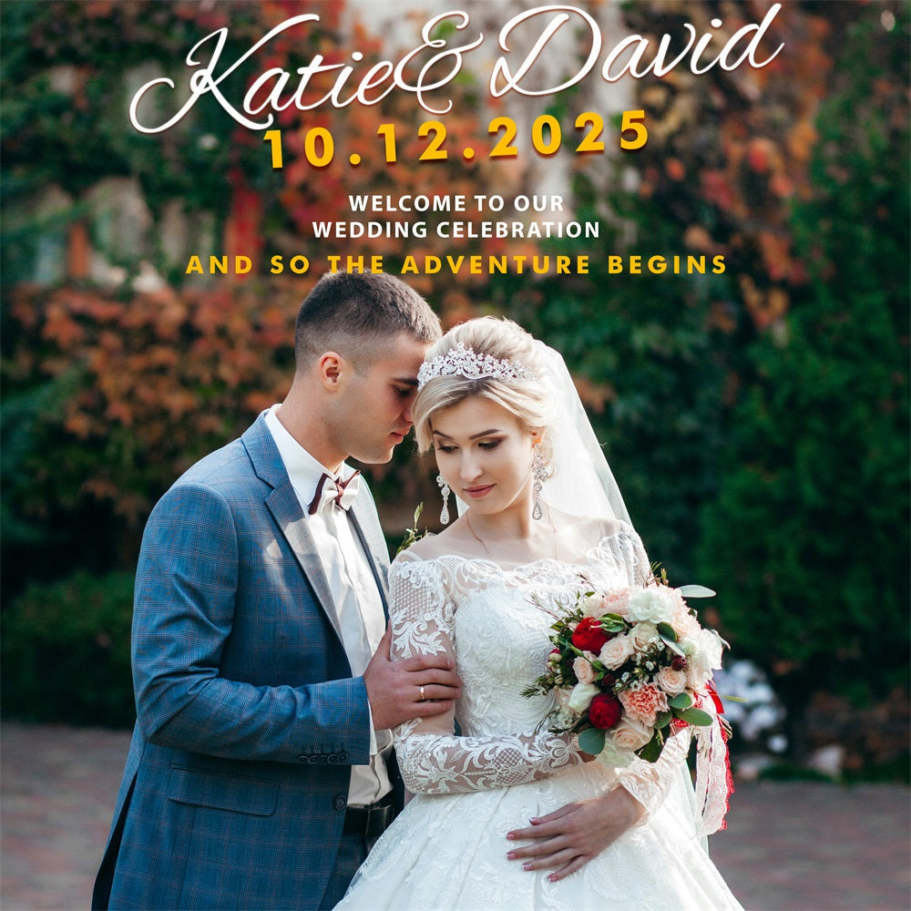Individueller Hintergrund für Hochzeiten Zeitlose Herbstliebe Hintergrund BRP1-402