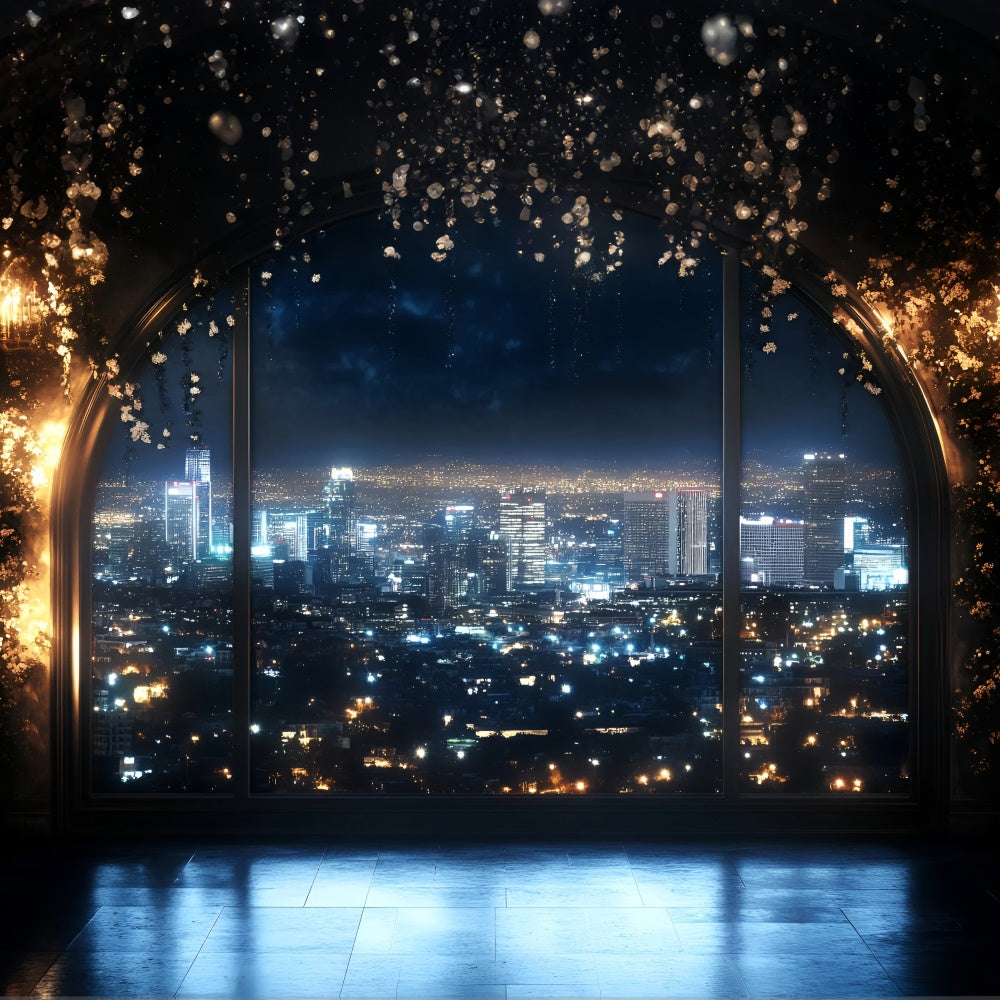 Backdrops Für Boudoir Mondschein Stadt Glamour Torbogen Backdrop BRP1-472