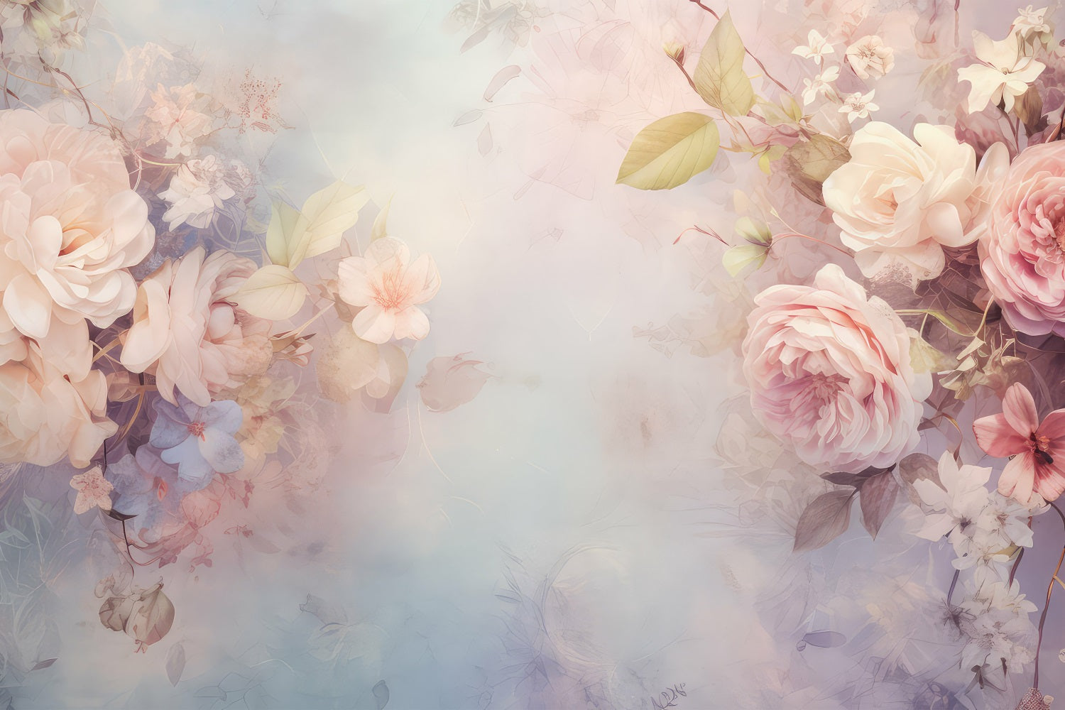 Blumen-Hintergrund Blush Tones Floral Fantasy Backdrop BRP1-523