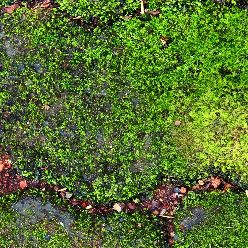 Fotohintergrund Boden Rustikaler Grüner Moosweg Bodenhintergrund BRP1-529