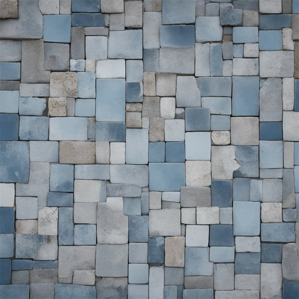 Backdrop Boden Blau Strukturierter Stein Boden Backdrop BRP1-559