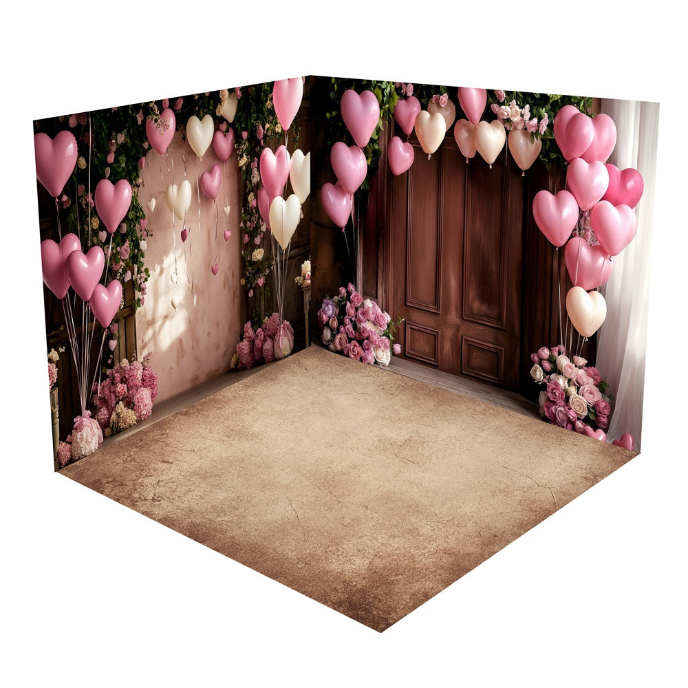 Sweet Floral Archway Ballons Backdrop Zimmerset BRP1-60