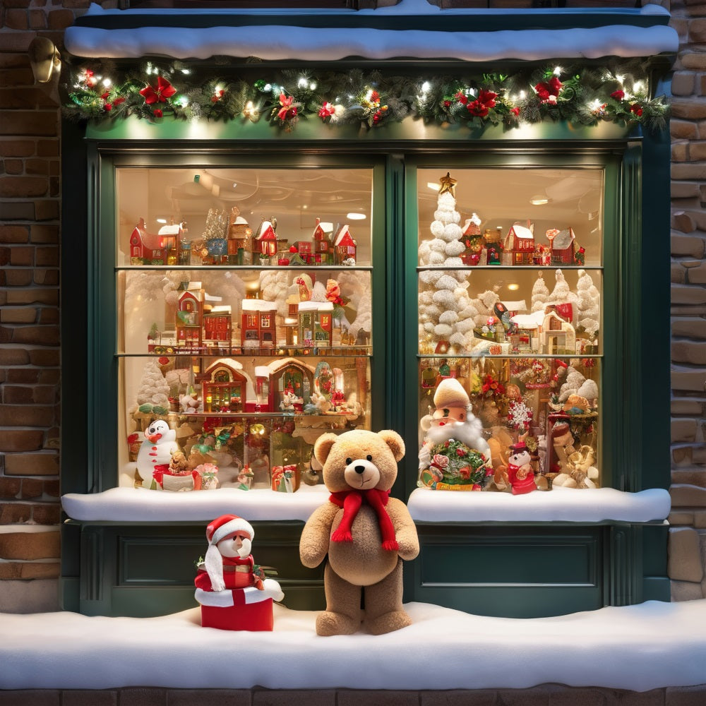 Foto-Hintergrund für Weihnachten Fenster Display Feiern Hintergrund BRP10-159