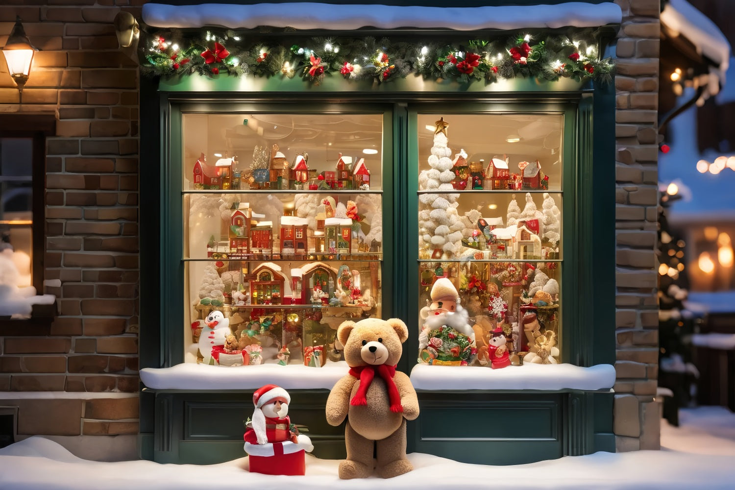 Foto-Hintergrund für Weihnachten Fenster Display Feiern Hintergrund BRP10-159