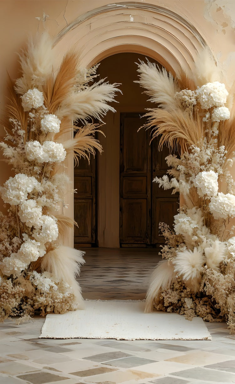 Boho Archway Sweep Floral Dekor Fotografie Hintergrund BRP10-567