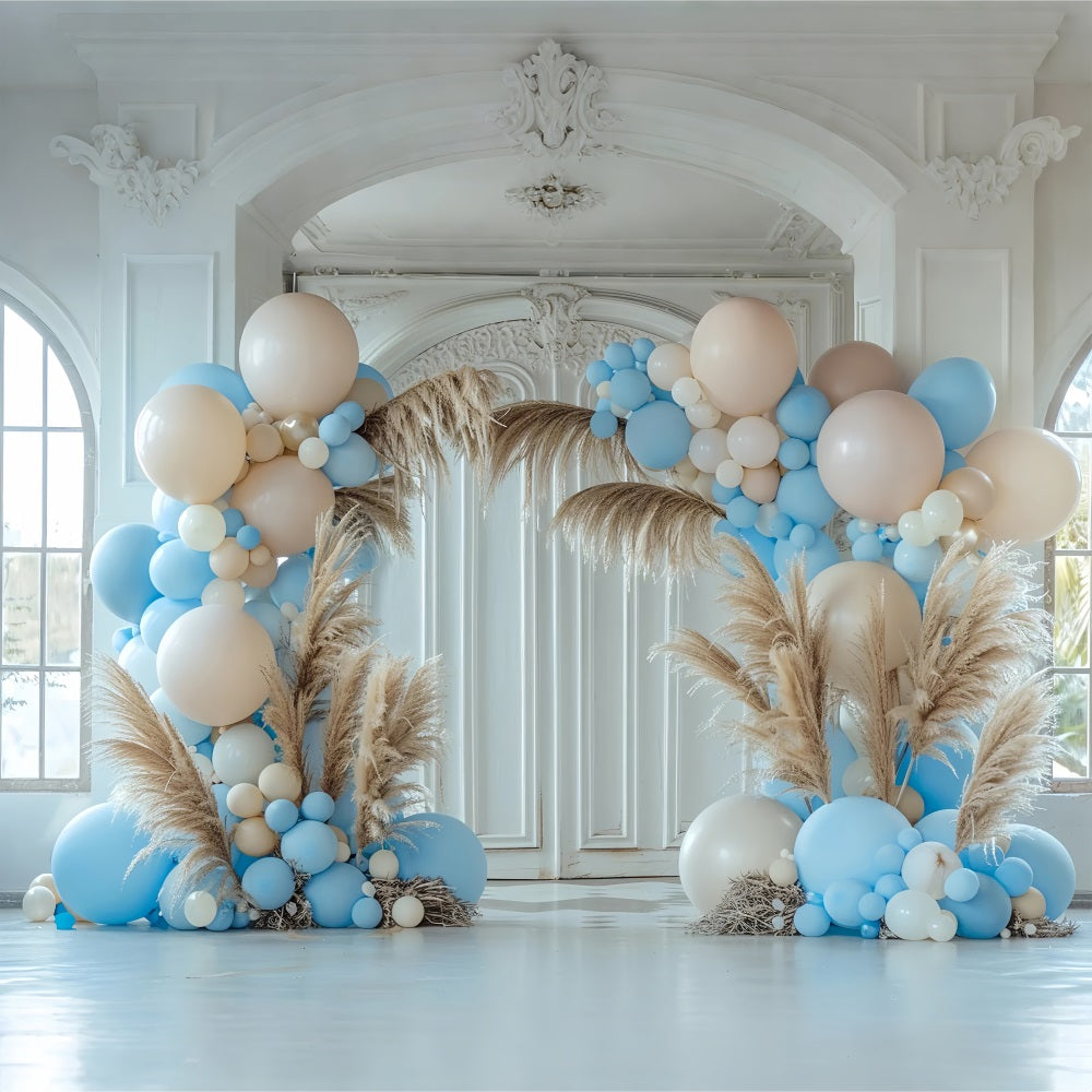 Bohemian Theme Hintergrund Tropical Ballon Palm Hintergrund BRP10-593