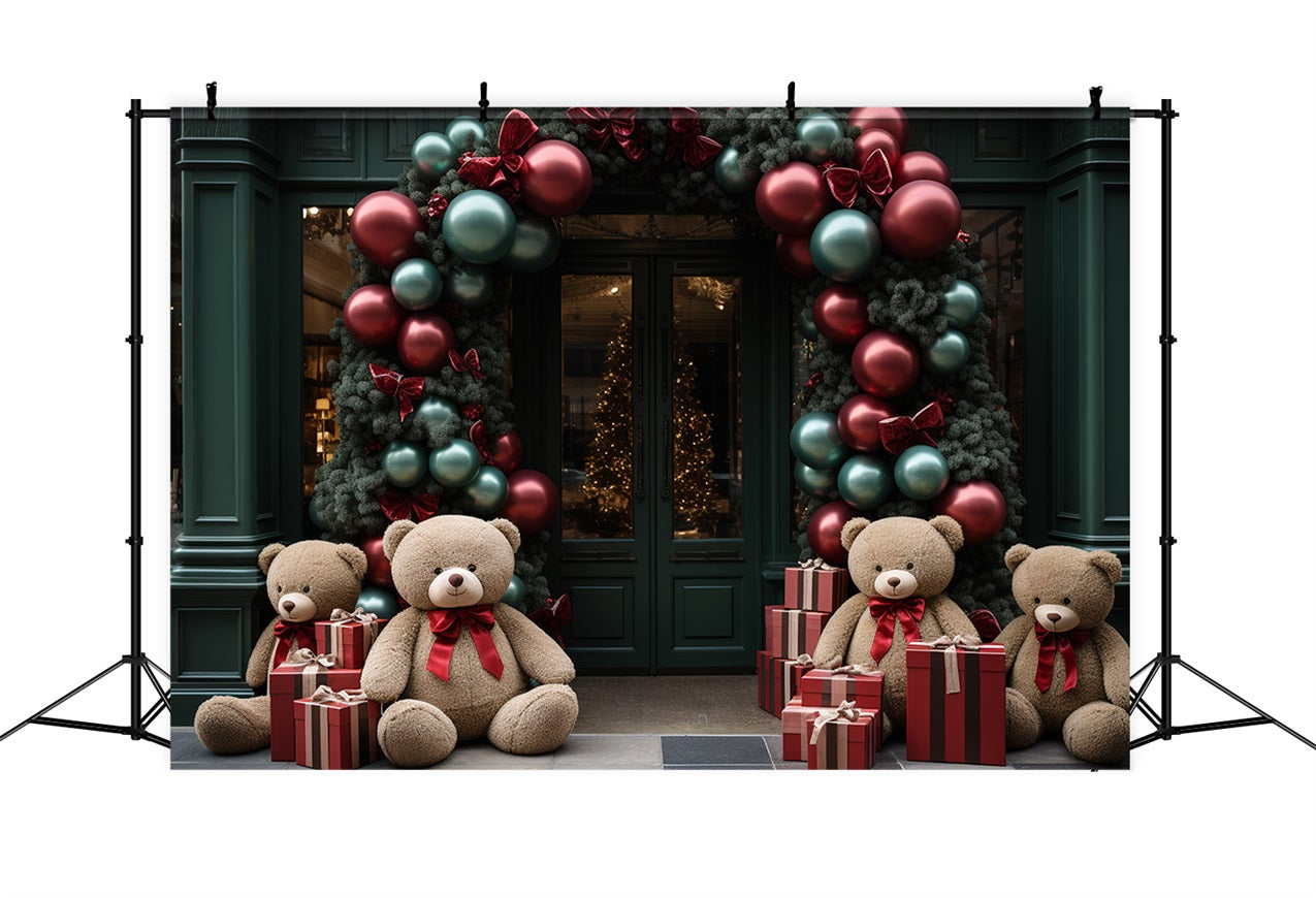 Weihnachten Hintergrund Santa's Werkstatt Jolly Bears Presents Hintergrund BRP11-103