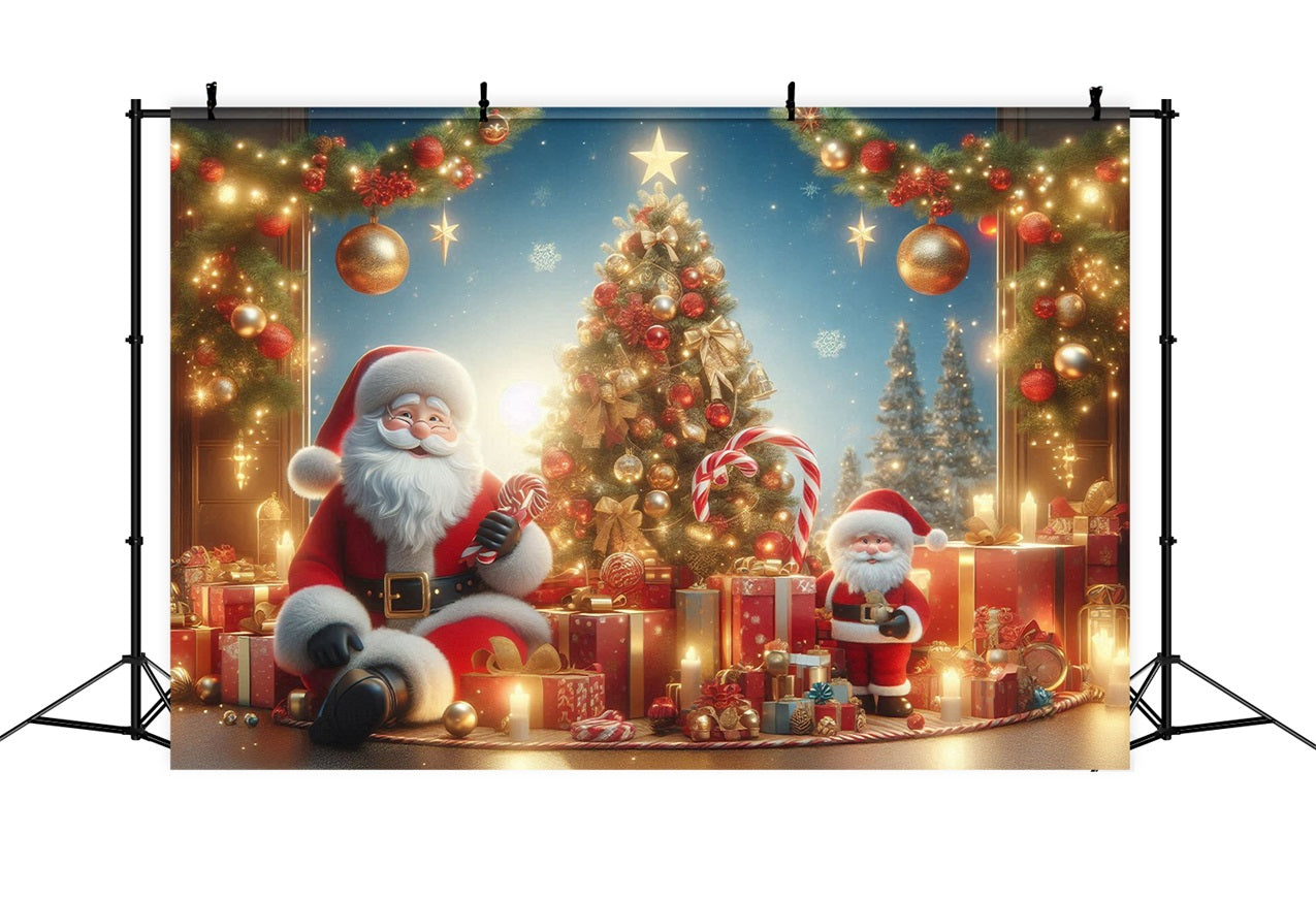 Weihnachtshintergrund Ideen Santa Geschenke Festliche Feier Hintergrund BRP11-111