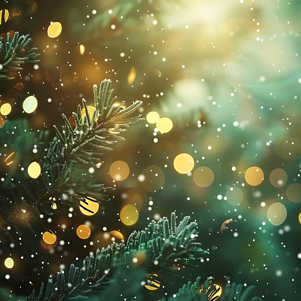 Weihnachten Fotohintergründe Grün Gold Bokeh Shine Hintergrund BRP11-140