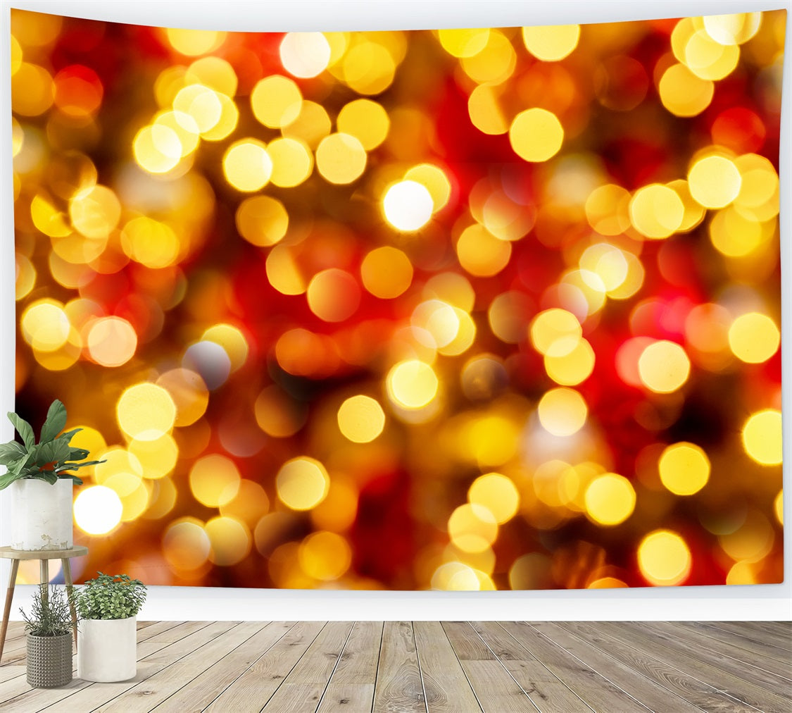 Weihnachten Fotohintergrund Golden Rot Glitter Bokeh Hintergrund BRP11-145