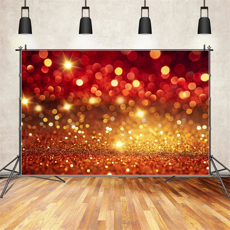 Weihnachten Fotoshooting Backdrop Rot Gold Bokeh Glitzer Backdrop BRP11-146