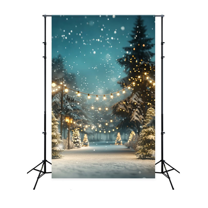 Weihnachten Backdrops Enchanted Forest Lights Backdrop BRP11-175