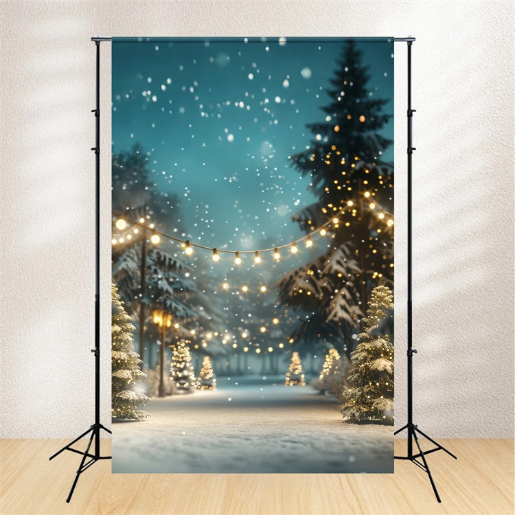 Weihnachten Backdrops Enchanted Forest Lights Backdrop BRP11-175