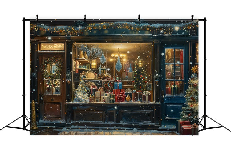 Weihnachten Fenster Backdrop Glow Shop Fenster Backdrop BRP11-178