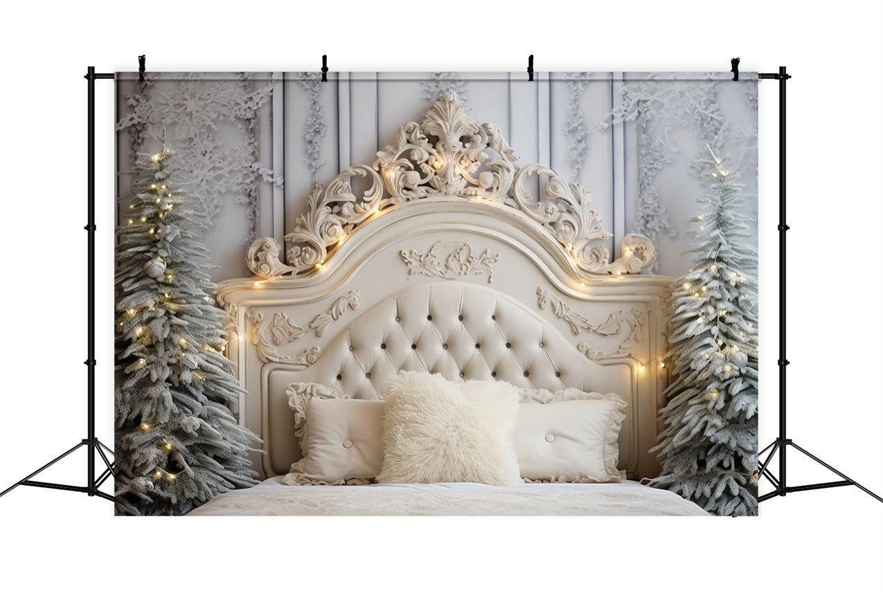 Weiße Weihnachten Backdrops Schlafzimmer Winter Touch Backdrop BRP11-253