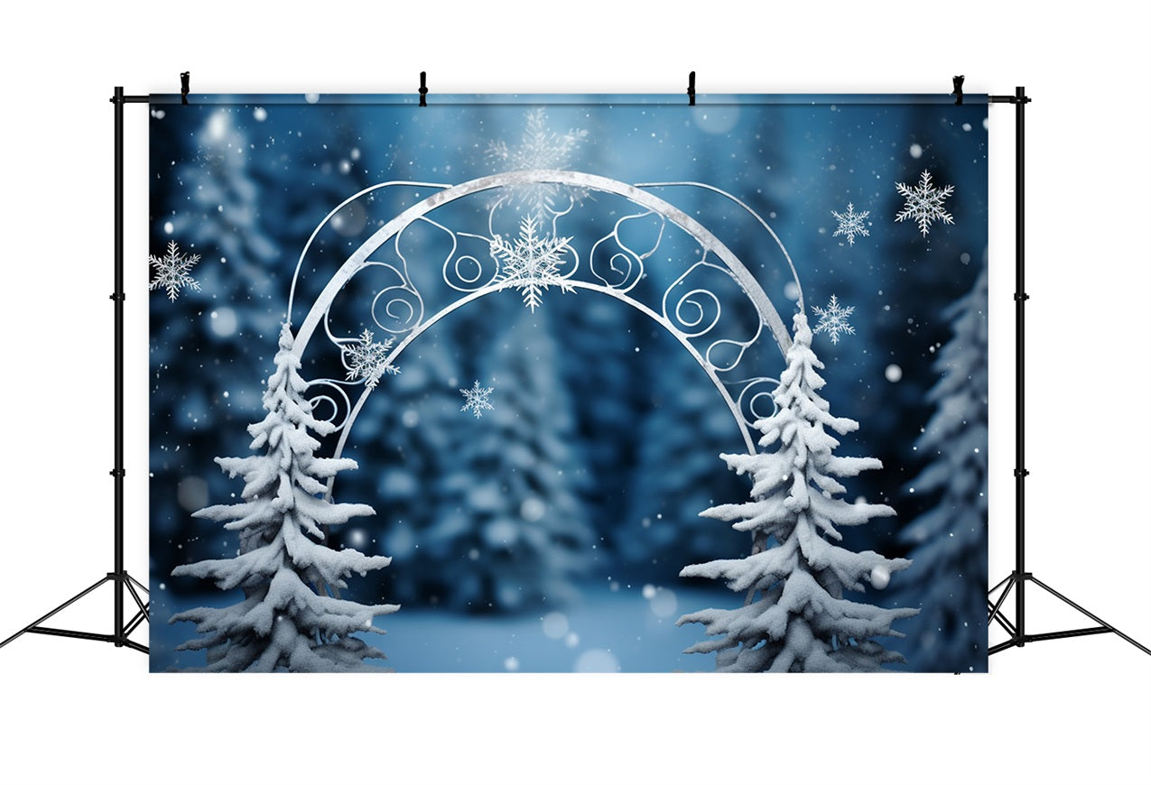 Winter Wonderland Hintergrund Enchanted Forest Arch Hintergrund BRP11-262