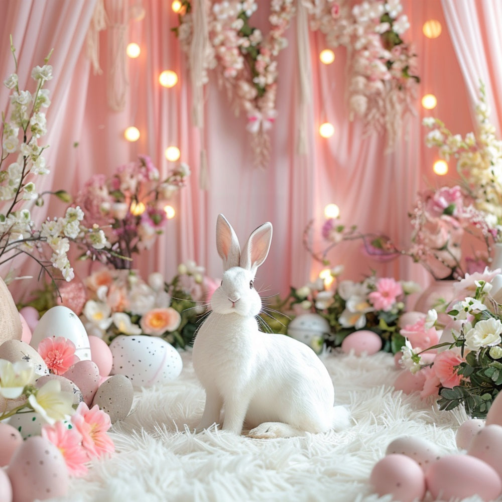 Ostern Bunny Hintergrund Eier Floral Wonderland Hintergrund BRP11-353