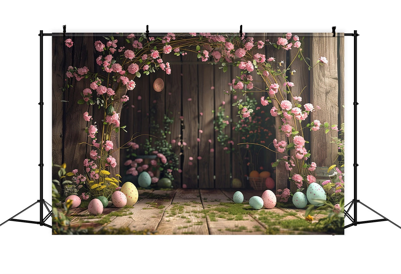 Ostern Fotokulissen Blumen Ei Holz Torbogen Kulisse BRP11-356