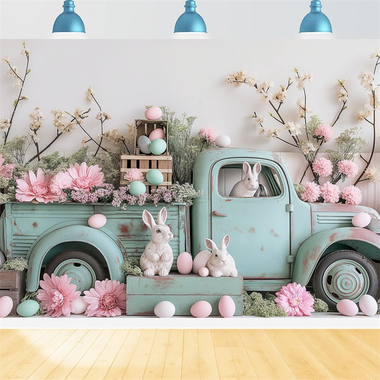 Ostern Bilder Hintergrund Truck Eier Hase Hintergrund BRP11-365