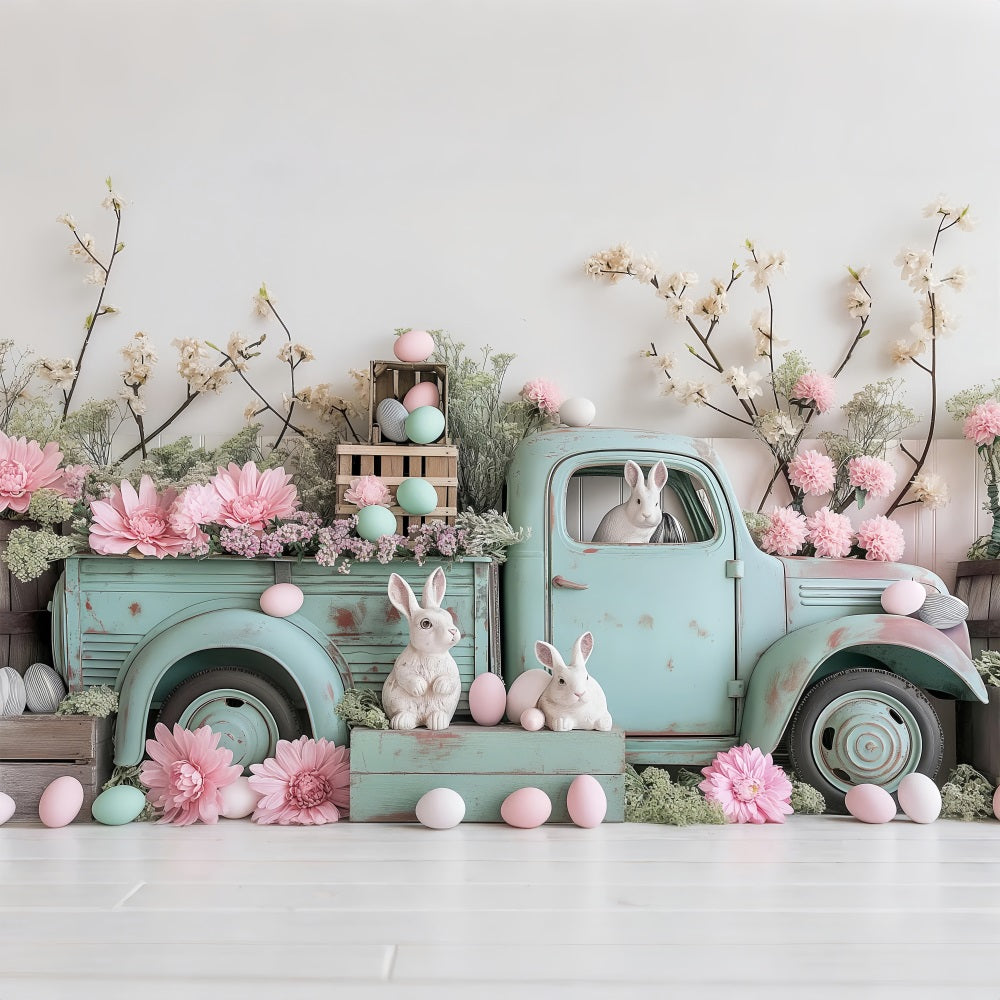 Ostern Bilder Hintergrund Truck Eier Hase Hintergrund BRP11-365