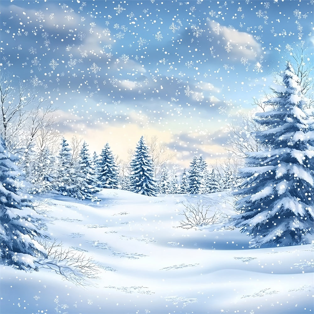 Winter Snow Hintergrund Forest Snowfall Peaceful Serenity Hintergrund BRP11-38