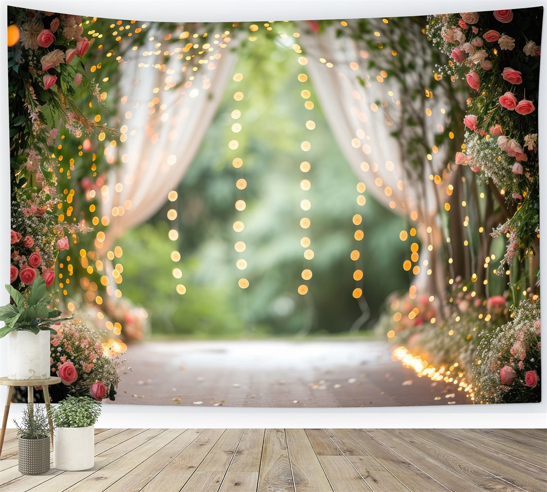 Backdrops für Frühling Blumenbogen Hochzeit Backdrop BRP11-545