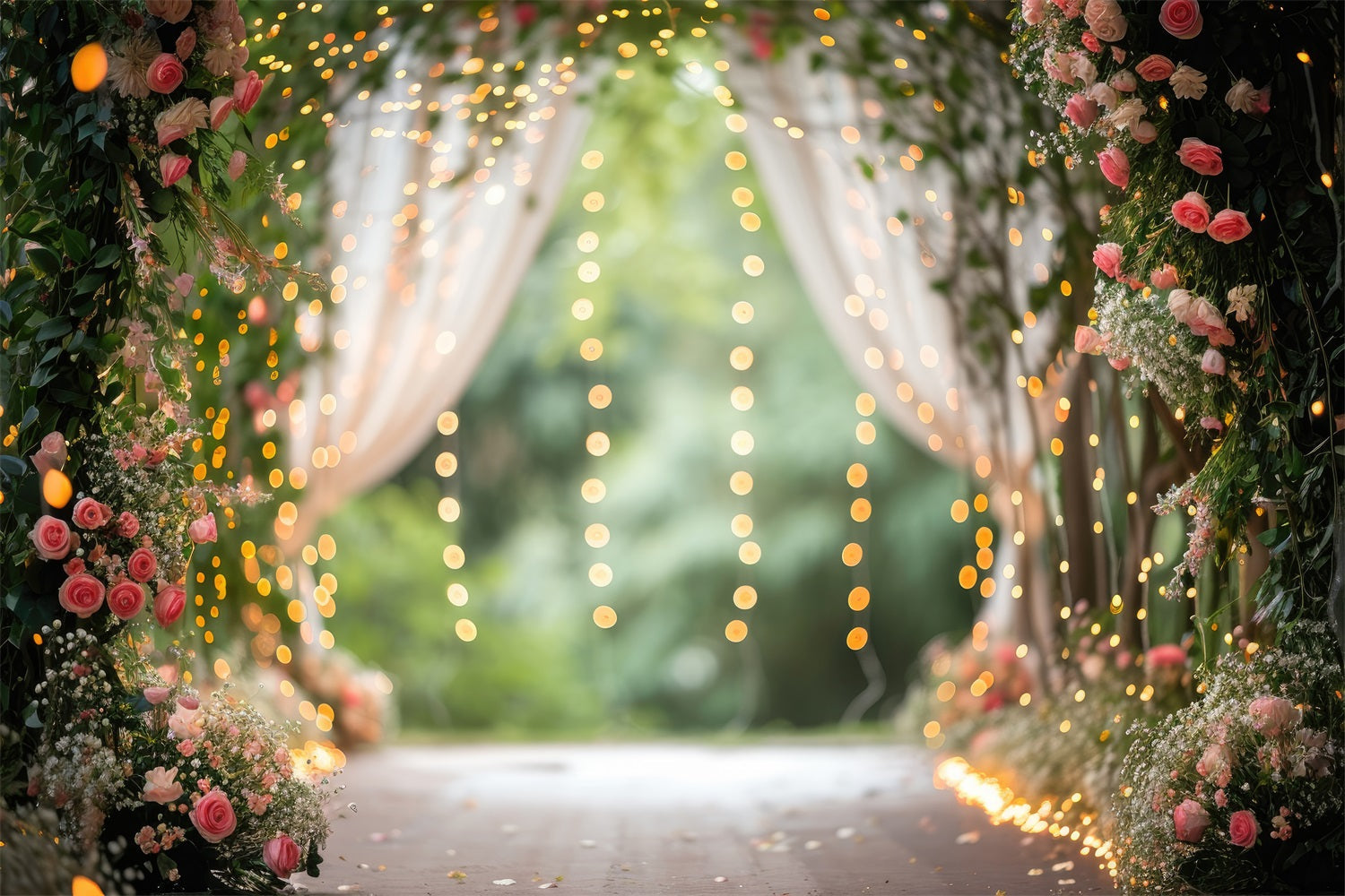 Backdrops für Frühling Blumenbogen Hochzeit Backdrop BRP11-545