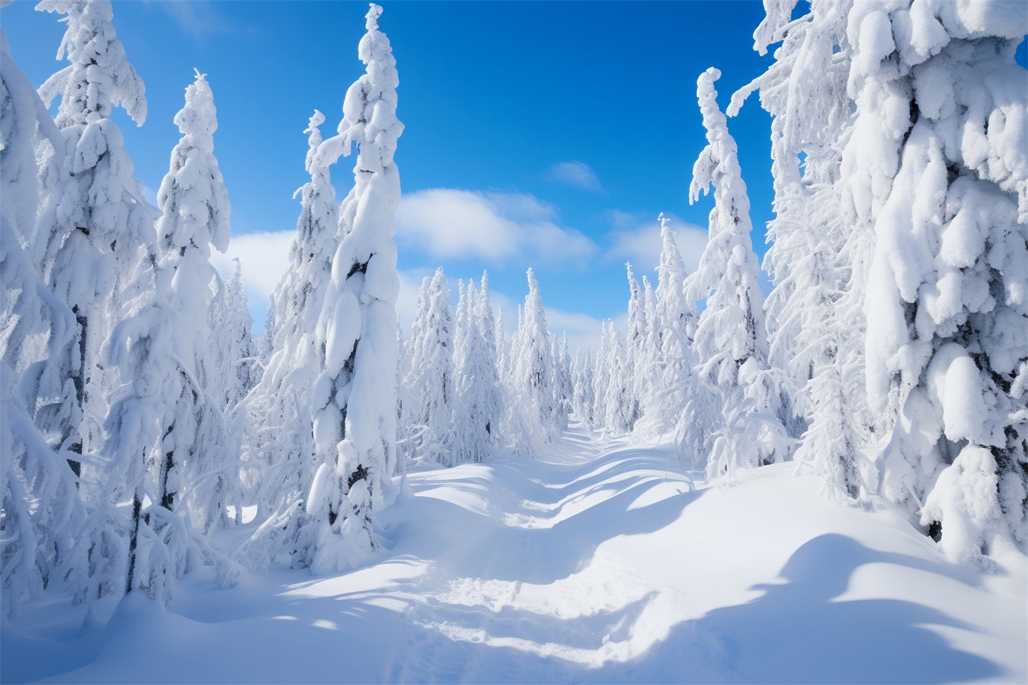 Winter Fotografie Hintergrund Kiefer Bäume Heller Himmel Hintergrund BRP11-8