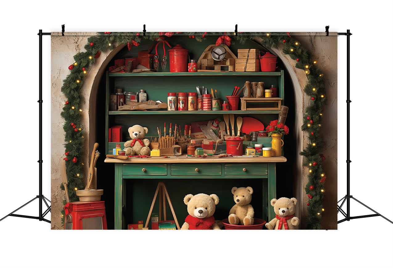 Weihnachtshintergrund Hintergrund Santa's Workshop Collection Hintergrund BRP11-88