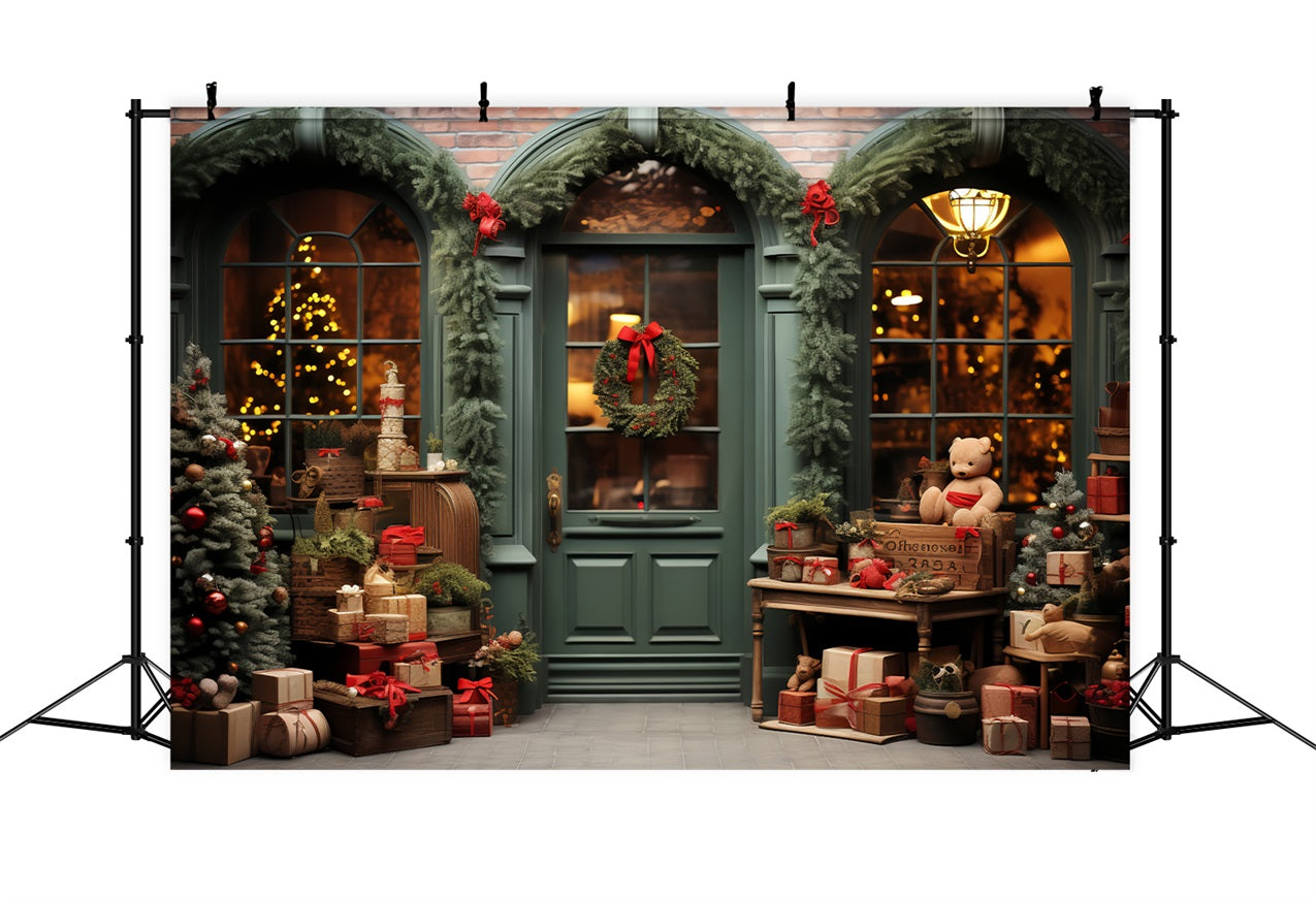 Weihnachtsbilder Backdrops Santa's Workshop Holiday Showcase Hintergrund BRP11-98