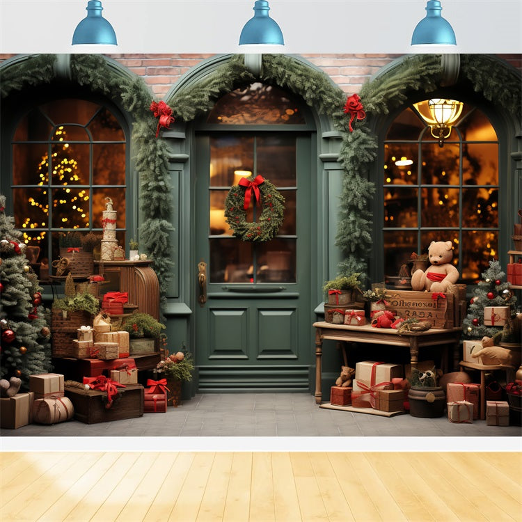 Weihnachtsbilder Backdrops Santa's Workshop Holiday Showcase Hintergrund BRP11-98