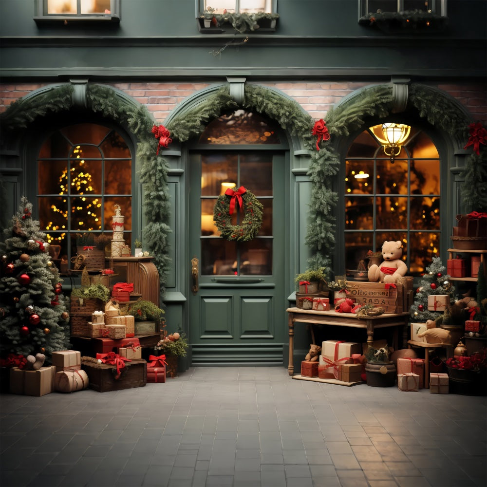 Weihnachtsbilder Backdrops Santa's Workshop Holiday Showcase Hintergrund BRP11-98