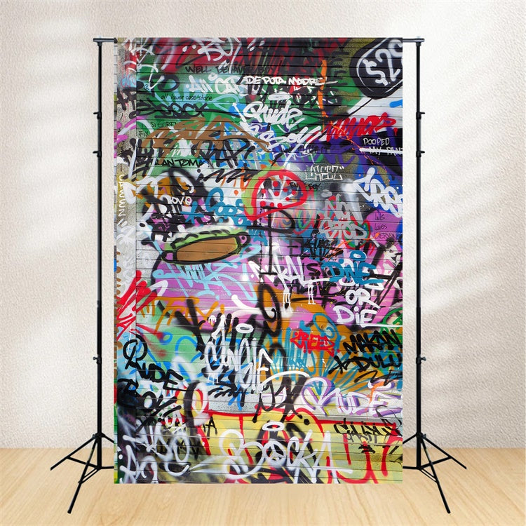 Graffiti Backdrops Fotografie Lebendige Street Art Backdrop BRP12-118