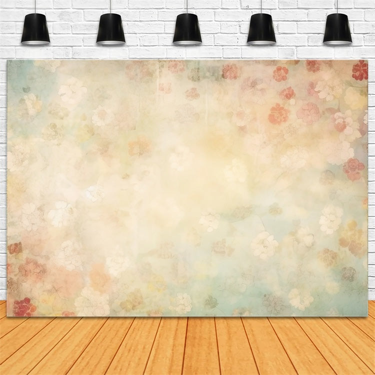 Maternity Digital Backdrops Ästhetische Pastellblumen Wand Backdrop BRP12-20