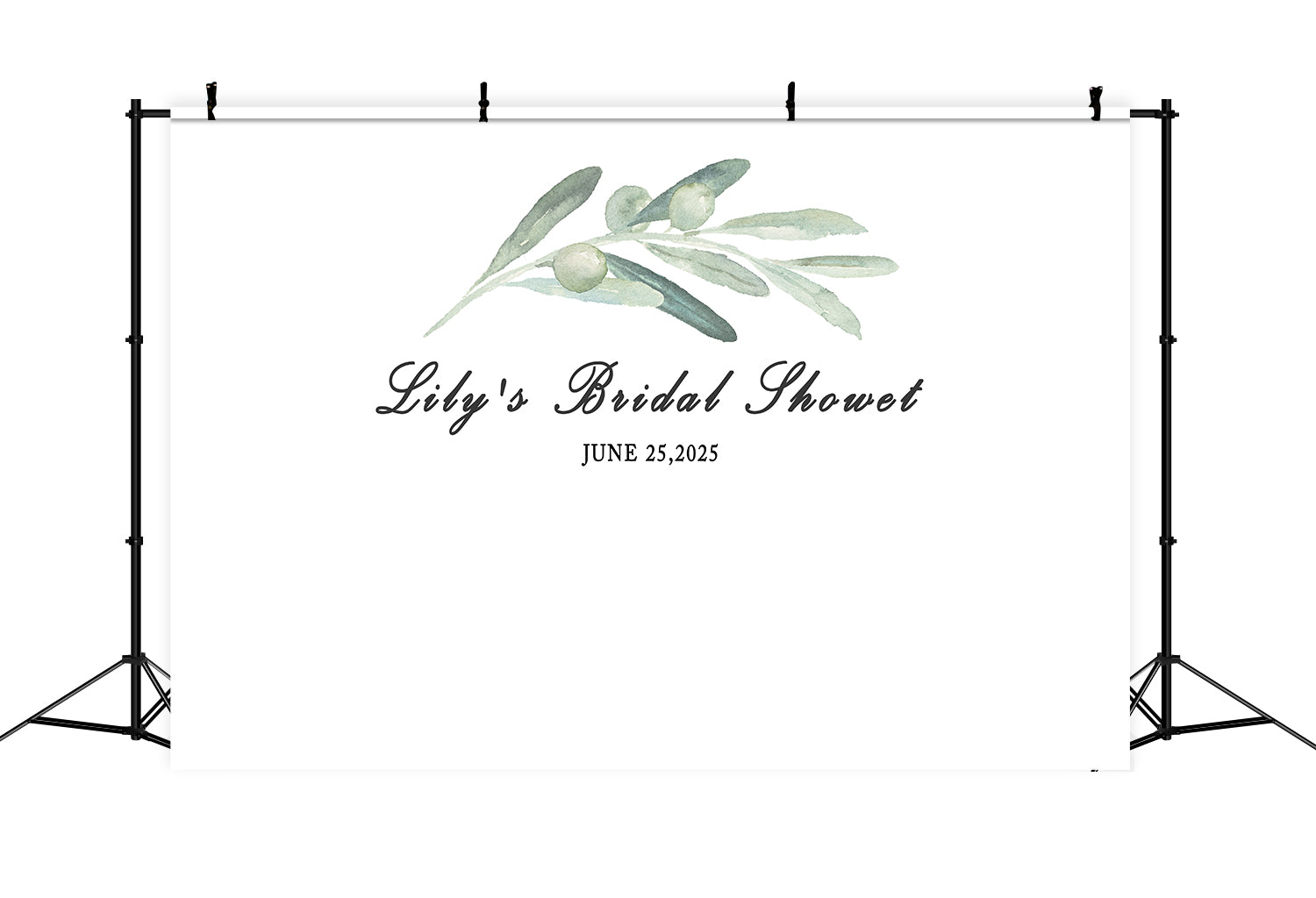 Custom Backdrop Hochzeit Greenery Minimalist Bridal Shower Hintergrund BRP12-353