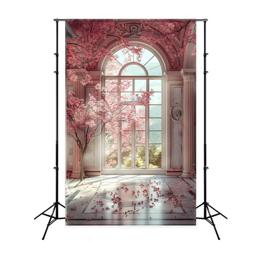 Maternity Backdrop Kirschblüte Torbogen Fenster Backdrop BRP12-38