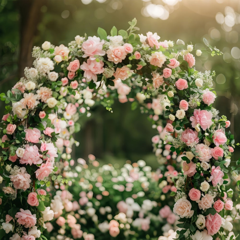 Hintergrund für Mutterschaft Fotoshooting Rose Adorned Arch Hintergrund BRP12-40