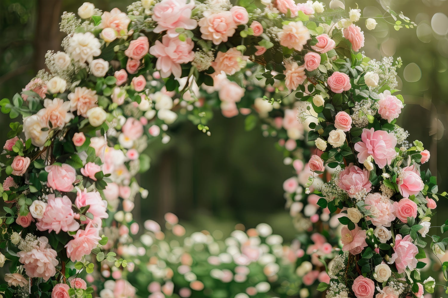 Hintergrund für Mutterschaft Fotoshooting Rose Adorned Arch Hintergrund BRP12-40