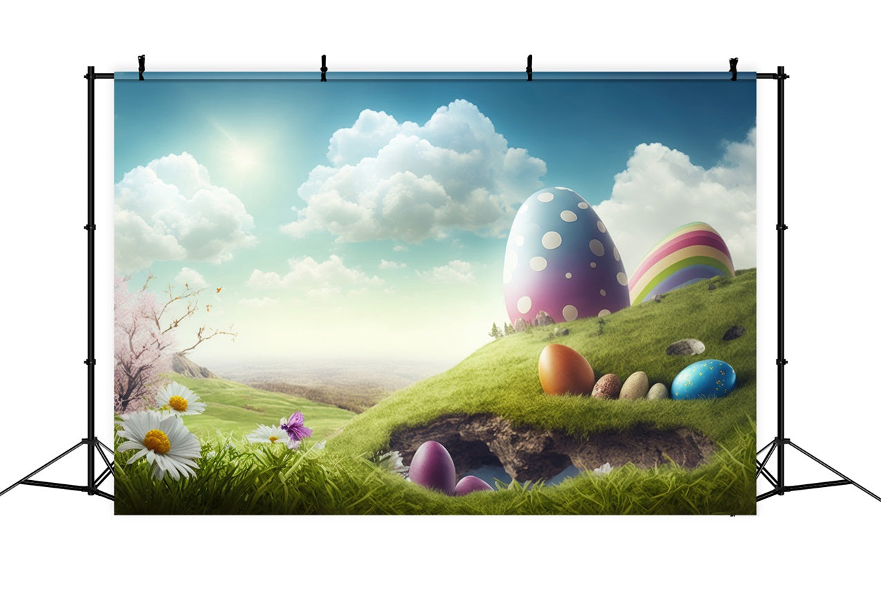 Ostern Fotografie Hintergrund Frühling Eier Szene Ostern Hintergrund BRP12-425