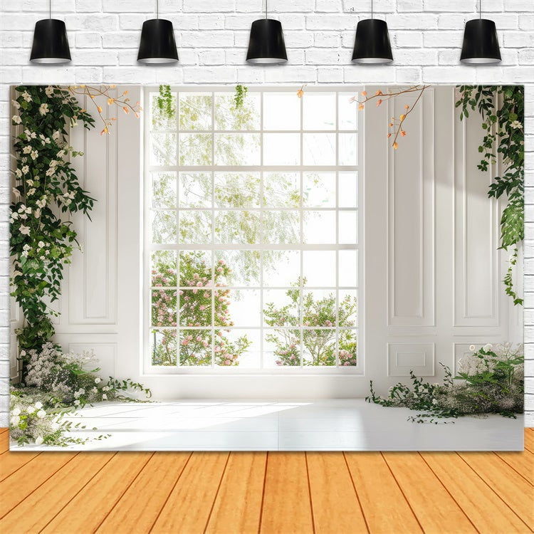 Frühling Backdrops Ideen Helle Floral Fenster Garten Backdrop BRP12-507