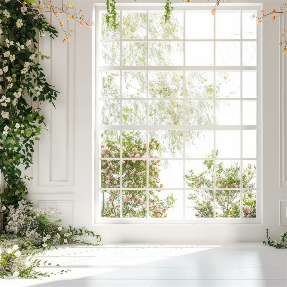 Frühling Backdrops Ideen Helle Floral Fenster Garten Backdrop BRP12-507