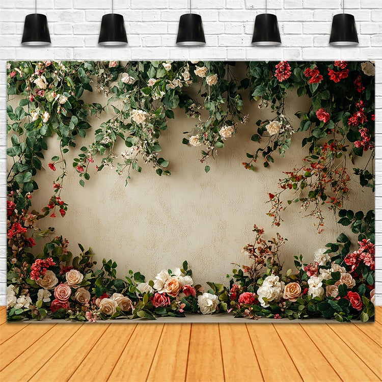 Blumenwand Backdrop Romantische Themen Backdrop BRP12-564