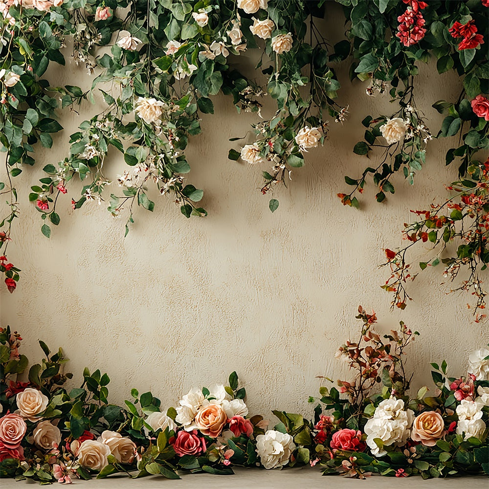 Blumenwand Backdrop Romantische Themen Backdrop BRP12-564