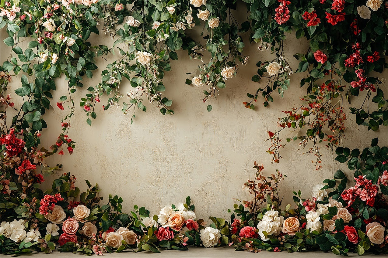 Blumenwand Backdrop Romantische Themen Backdrop BRP12-564