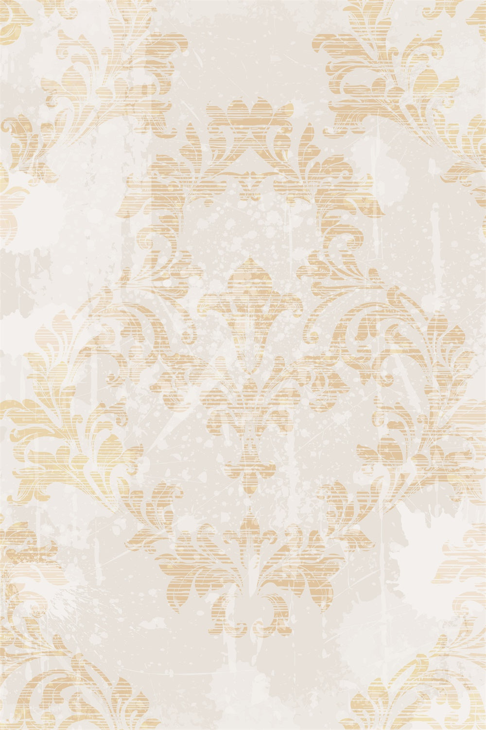 Damast Fotohintergrund Beige Barock Floral Muster Hintergrund BRP12-604